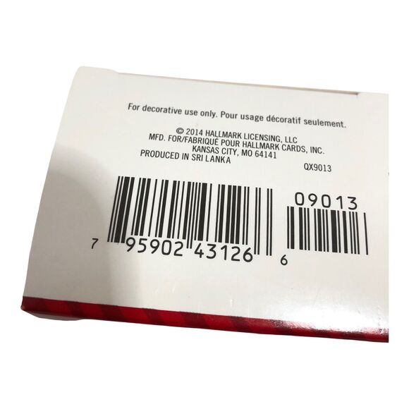 Hallmark Ornament 2014 North Pole Tree Trimmers 2nd in Series Elf Candy Cane NEW - Picture 5 of 5